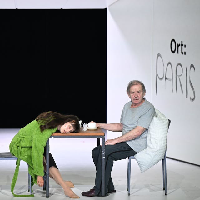 Katharina Bach (l.) und Andre Jung während der Fotoprobe zum Schauspiel «Liebe (Amour)» nach Michael Haneke.