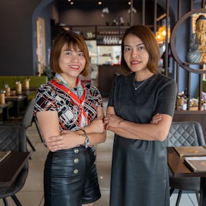 Thi Hong Ngan Tran und Thi Thanh Nga Tran betreiben gemeinsam das Vegan 365.