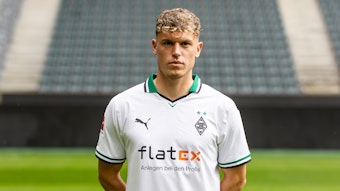 Robin Hack, hier am 9. Juli 2023, Linksaußen von Fußball-Bundesligist Borussia Mönchengladbach in der Saison 2023/2024.