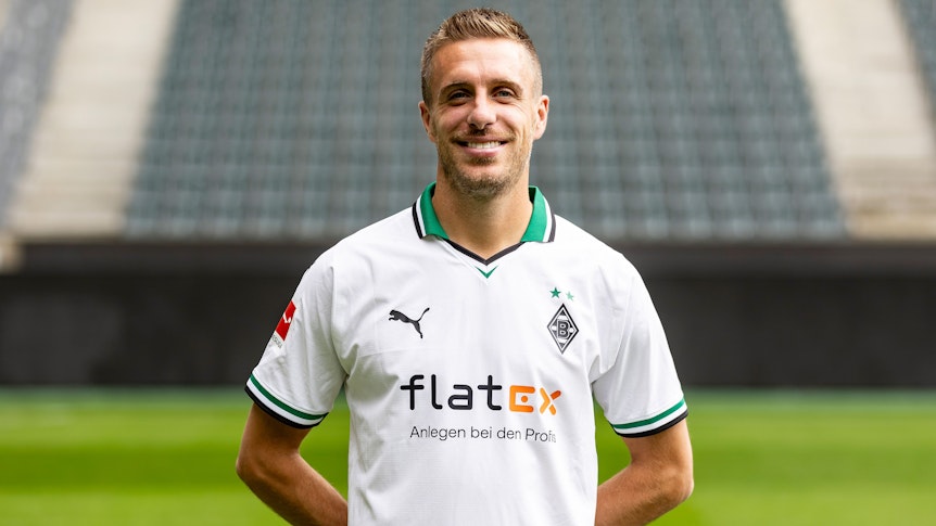 Patrick Herrmann, Rechtsaußen von Fußball-Bundesligist Borussia Mönchengladbach in der Saison 2023/2024.