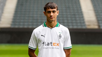 Fabio Chiarodia, hier am 23. Juli 2023, Innenverteidiger von Fußball-Bundesligist Borussia Mönchengladbach in der Saison 2023/2024.