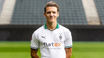 Hannes Wolf, offensiver Mittelfeldspieler von Fußball-Bundesligist Borussia Mönchengladbach in der Saison 2023/2024.