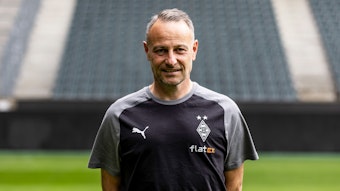 Patrick Schnarwiler, hier am 14. Juli 2023, Co-Trainer bei Fußball-Bundesligist Borussia Mönchengladbach in der Saison 2023/24.