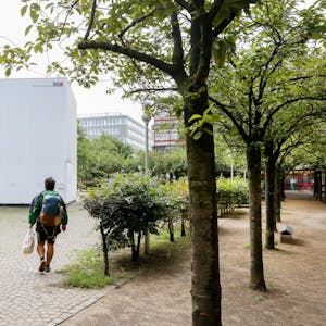 02.08.2023, Köln: Der hdak-Kubus des Hauses der Architektur auf dem Josef-Haubrich-Hof.

Foto: Michael Bause




