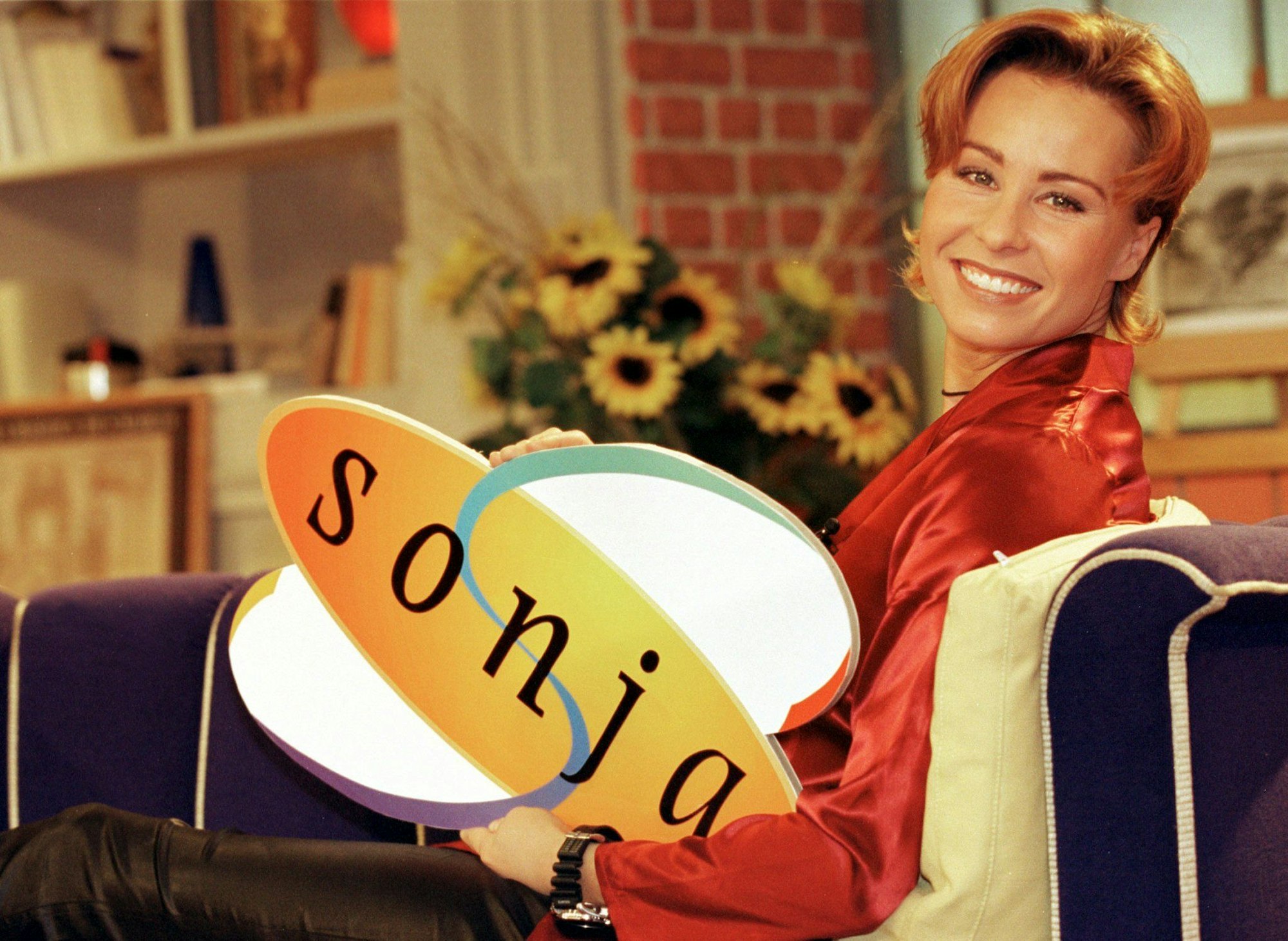 Sonja Zietlow stellt am Dienstag (7.1.) in Hamburg ihre neue Talkshow "Sonja" vor, die ab 13. Januar 97 montags bis freitags um 13 Uhr bei SAT.1 ausgestrahlt wird.