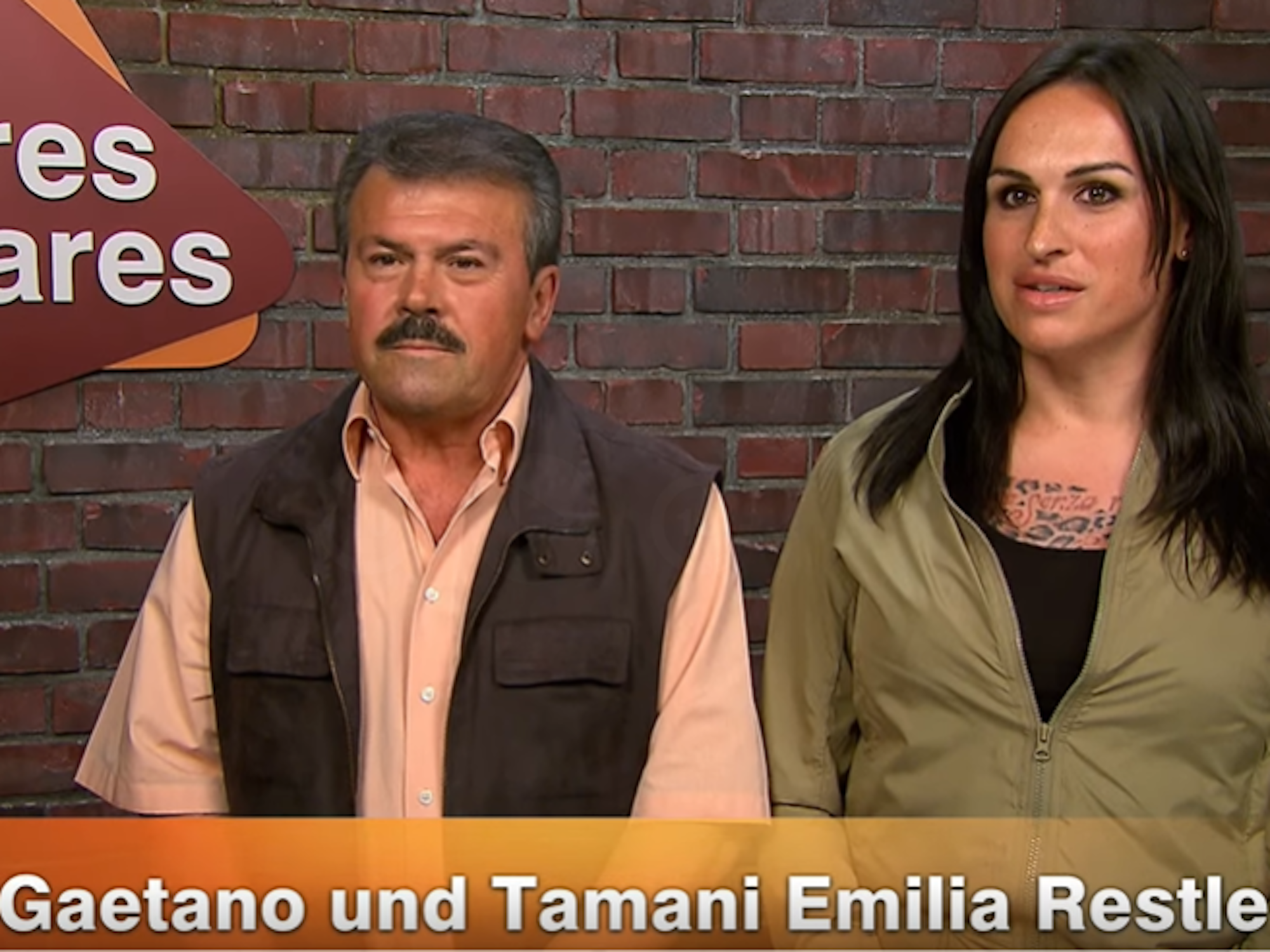 Tamani Emilia und Gaetano Restle reden.