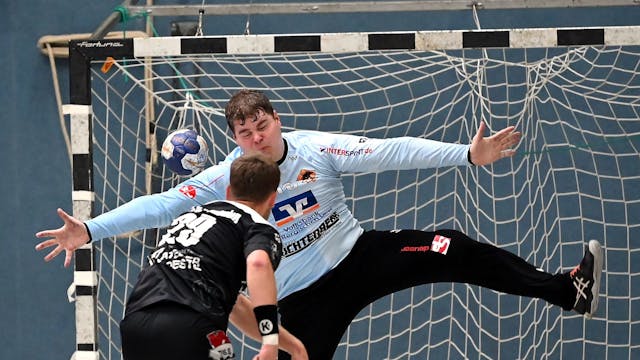 04.09.2022, Handball-Bergische Panther-Tus Opladen

TZW: Robin Eigenbrod (Panther)

Foto: Uli Herhaus