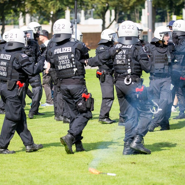 NRW-Polizeigroßübung der Landespolizei für die Fußball-Europameisterschaft&nbsp;