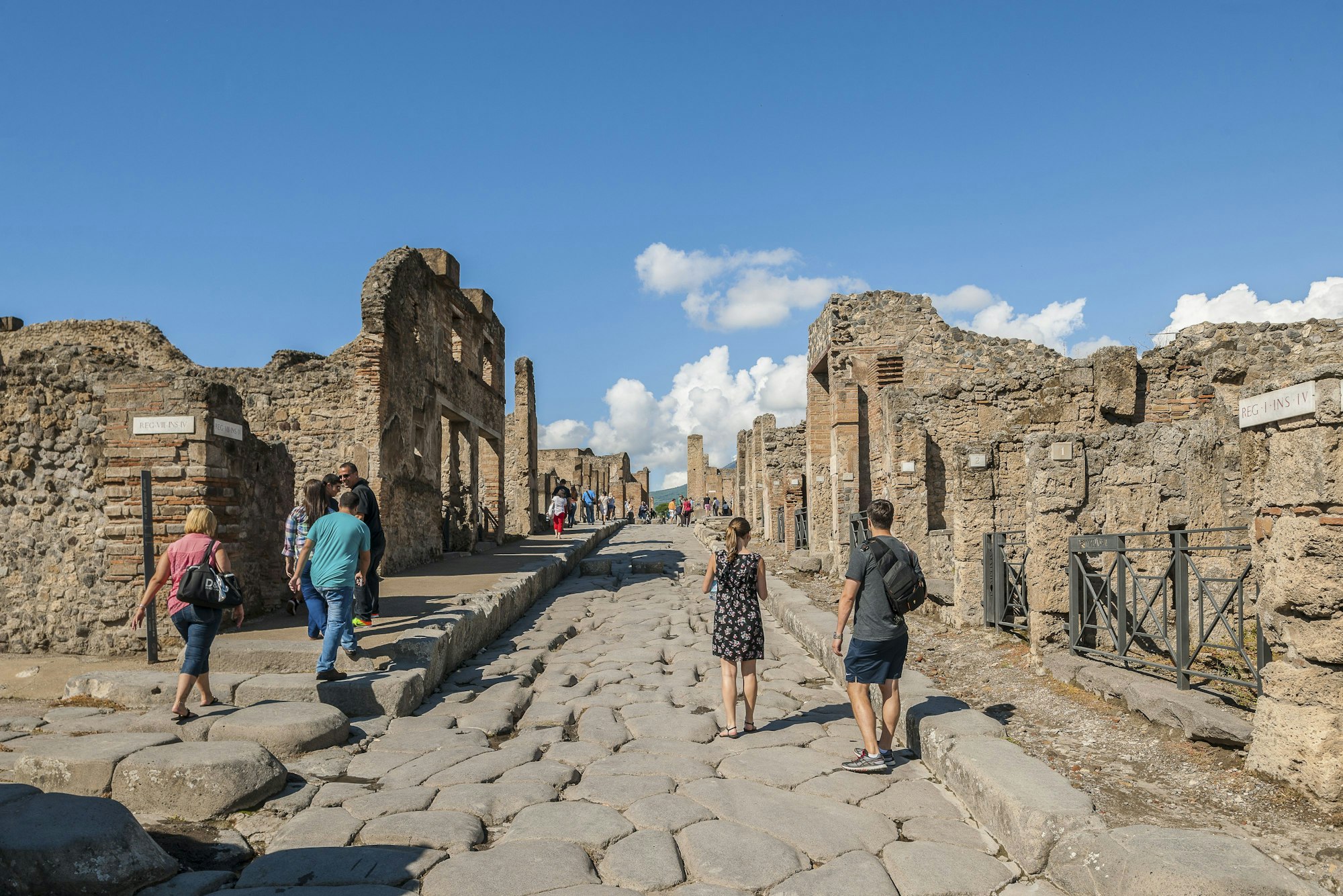 Die antike Stadt Pompeji, die einem Vulkanausbruch zum Opfer fiel.