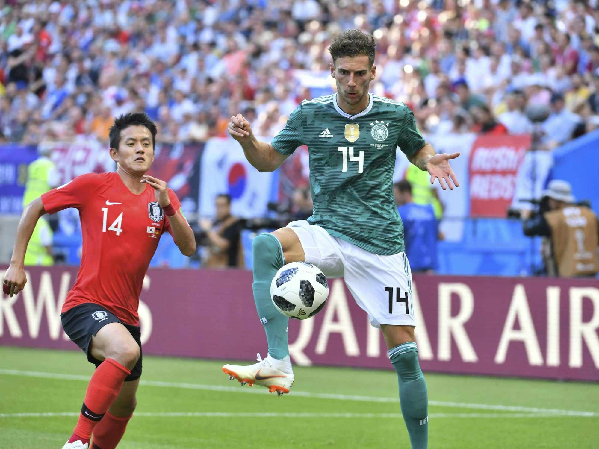 Leon Goretzka beim WM-Vorrundenspiel zwischen Deutschland und Südkorea.