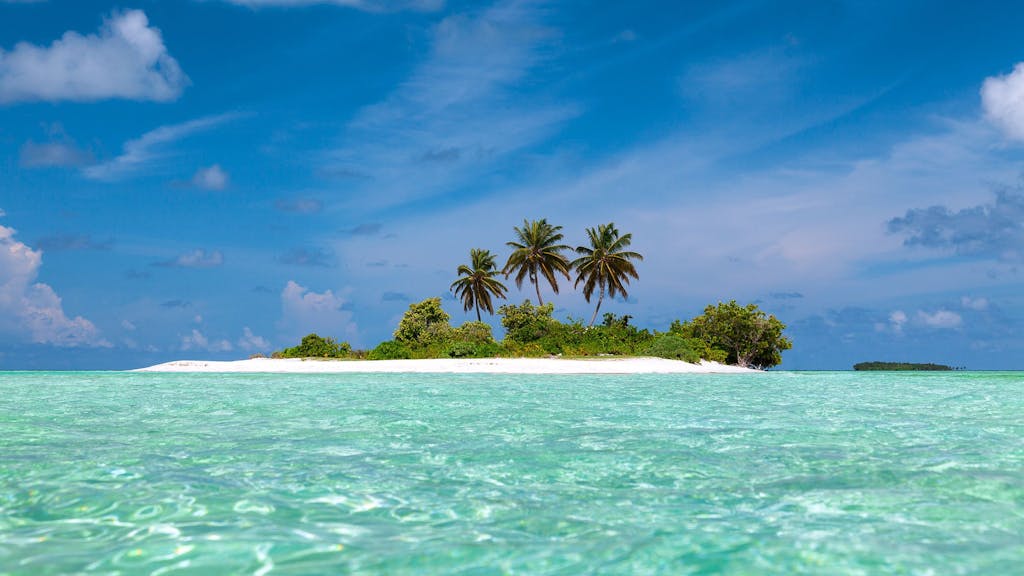 Eine Insel der Malediven.