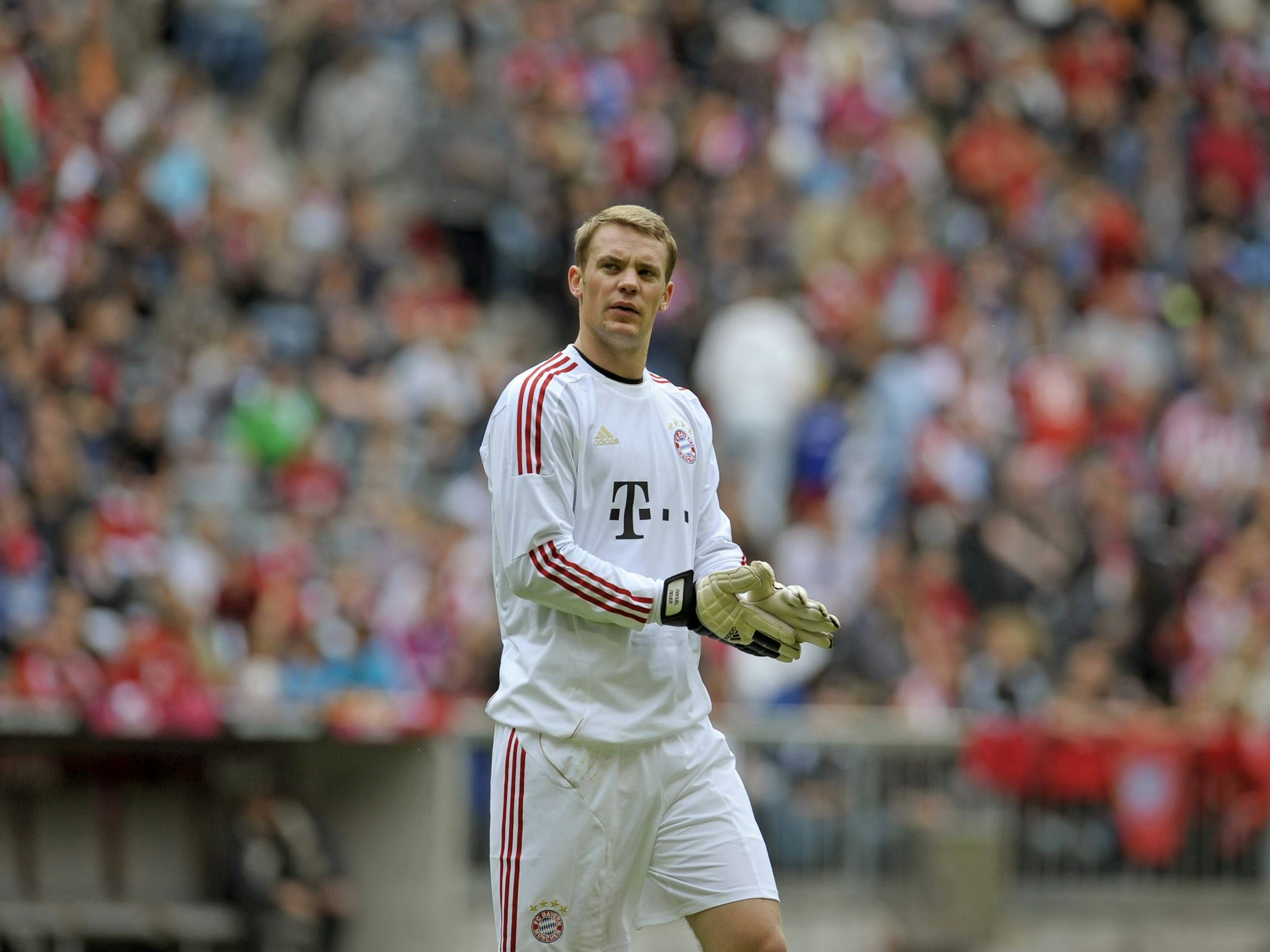 Manuel Neuer bei der Team-Präsentation des neuen Bayern Kaders für die Saison 2011/12.  