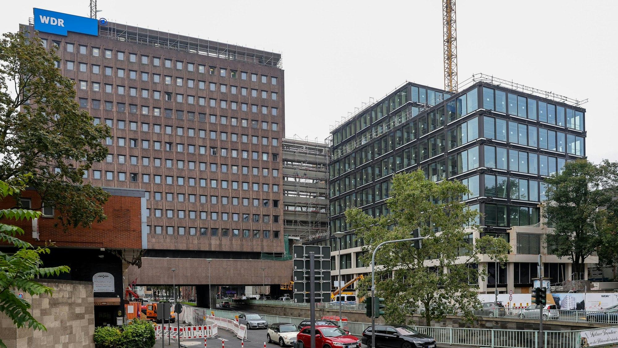 16.08.2023, Köln: Die Baustelle des WDR-Filmhaus an der Nord-Süd-Fahrt.

Foto: Michael Bause