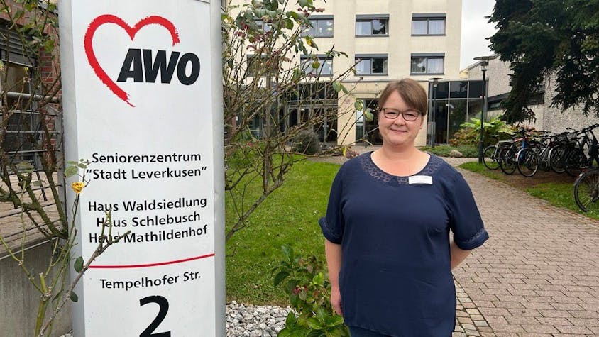 Michaela Wetzel ist seit 2020 Ausbildungskoordinatorin im Awo-Seniorenzentrum in Schlebusch.