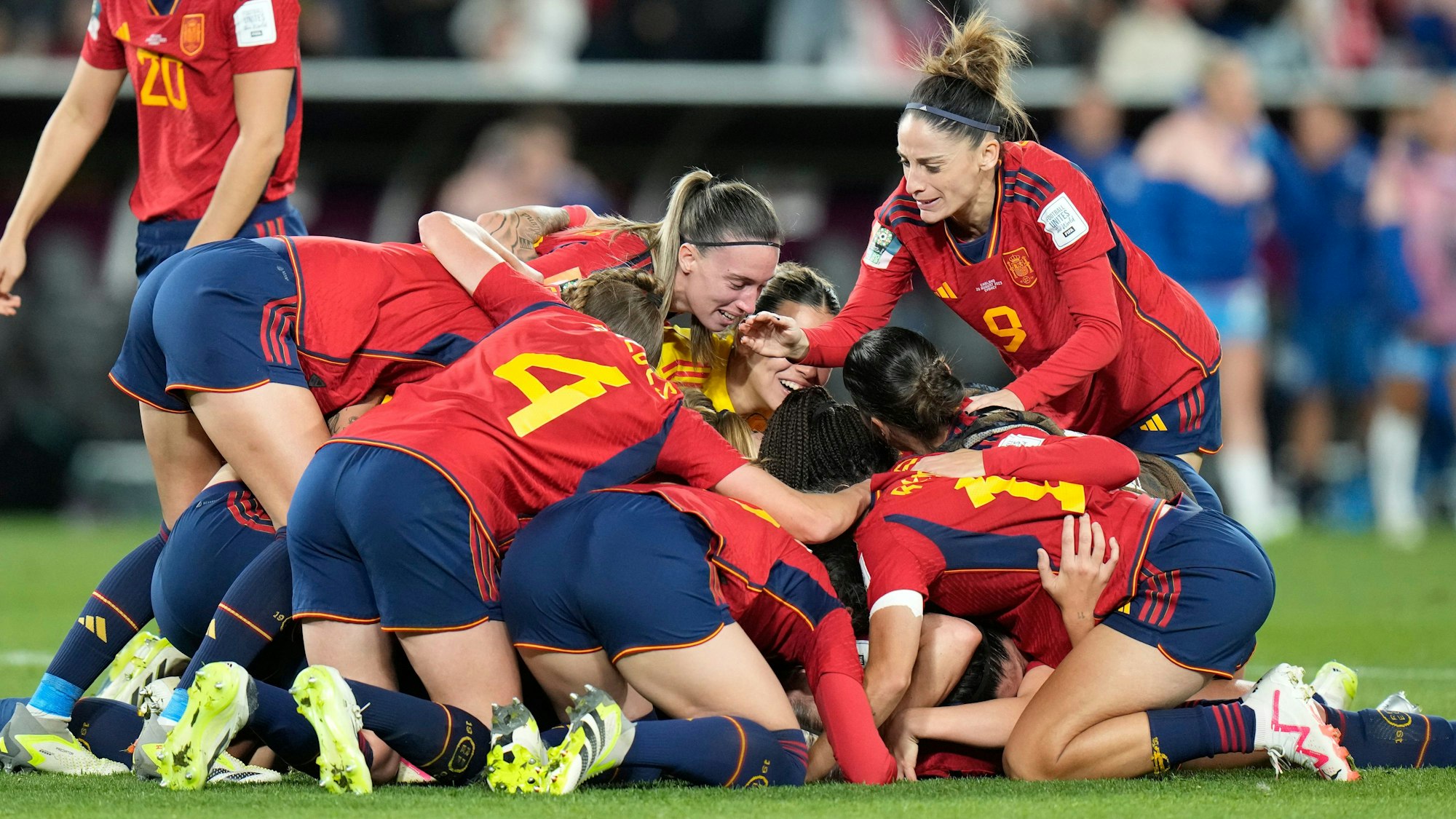 Spanien jubelt über den WM-Titel bei der Frauenfußball-Weltmeisterschaft.