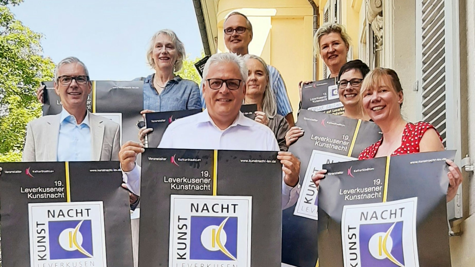 Die Verantwortlichen und Organisierenden der 19. Leverkusener Kunstnacht.