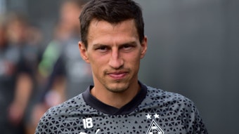 Stefan Lainer von Borussia Mönchengladbach, hier am 17. Juli 2023 bei einer Trainingseinheit der Fohlen im Borussia-Park.