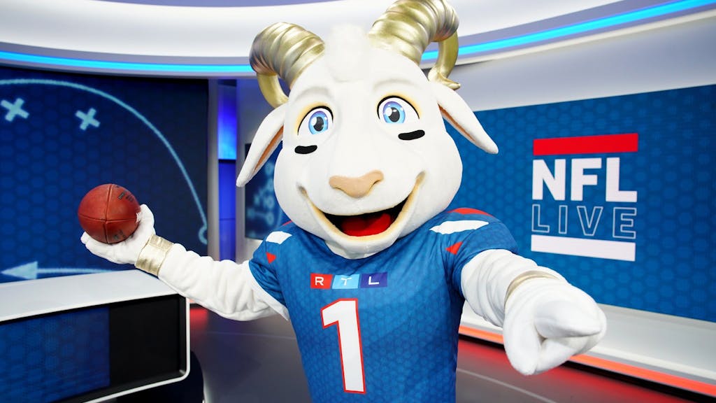 Das neue Maskottchen der NFL bei RTL ist „Touchdown Tommy“.