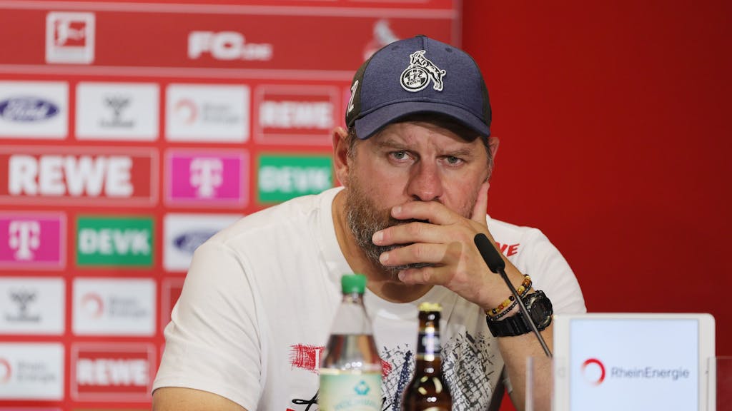 Pressekonferenz nach dem Spiel des 1. FC Köln mit Steffen Baumgart.