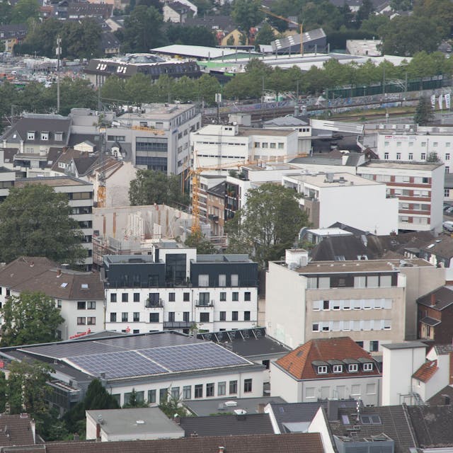 Blick auf die Siegburger Innenstadt