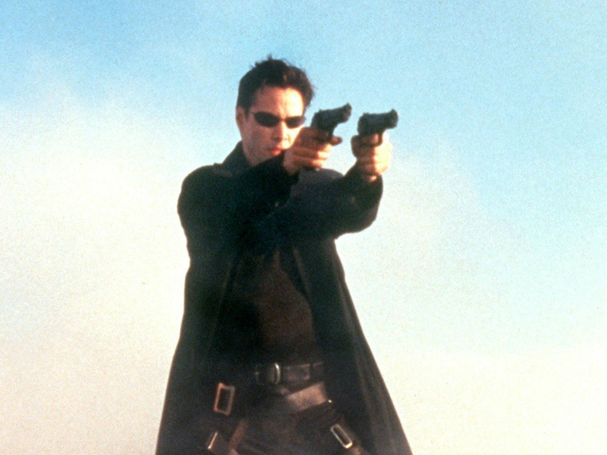 Kenau Reeves in einer undatierten Filmszene in „Matrix“