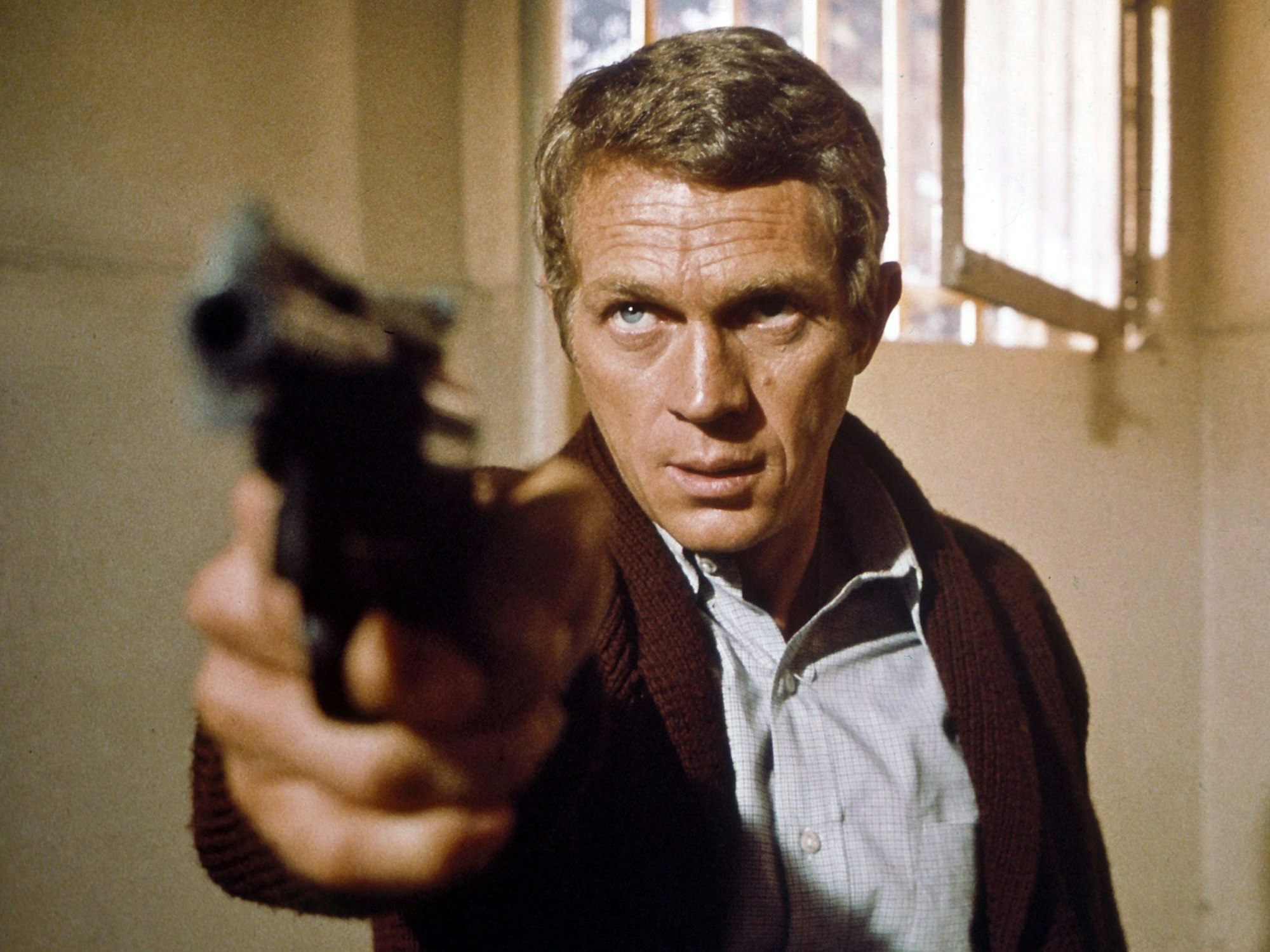 US-Schauspieler Steve McQueen als Polizist "Bullitt" (1968).