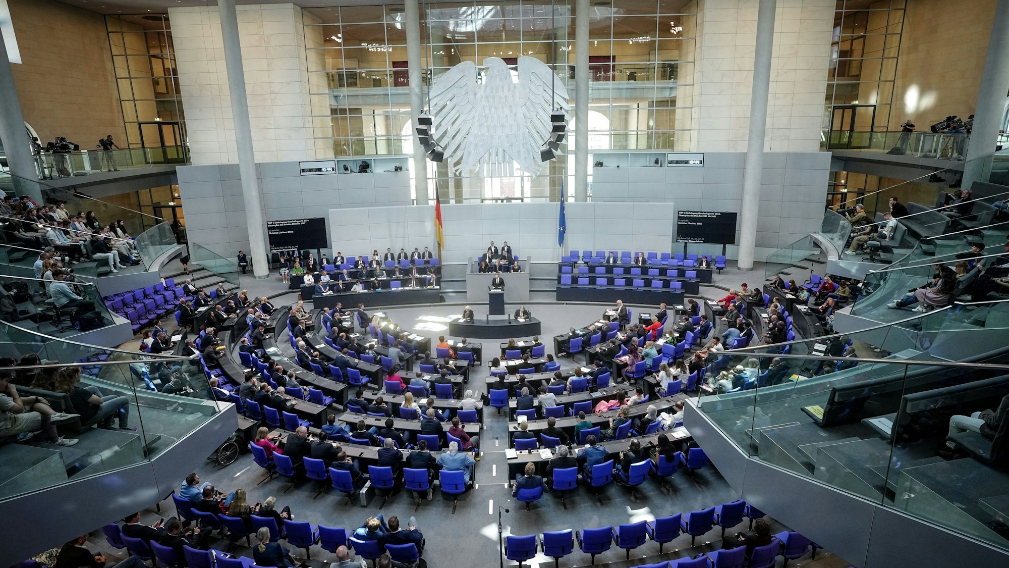Bundestagssitzung am Dienstag in Berlin.
