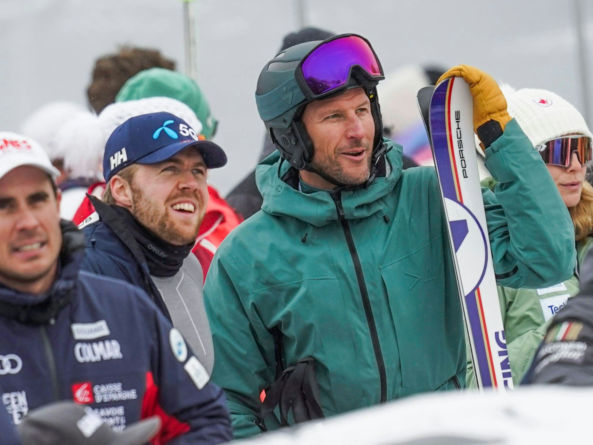 Ski-Legende Aksel Lund Svindal (l.), hier bei einem Weltcup-Event am 20. Januar 2023 in Kitzbühel, wird zum ersten Mal Vater.