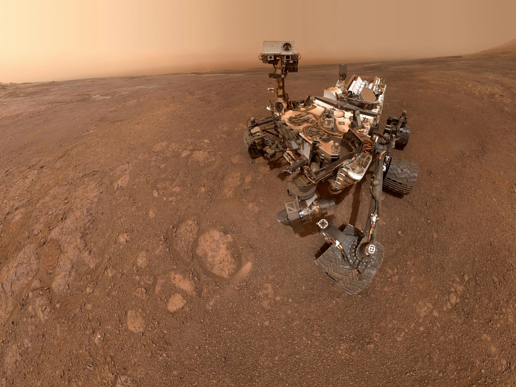 Ein Nasa-Rover auf dem Mars.