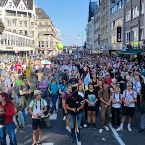 Eine Demonstration von Fridays For Future in Köln.