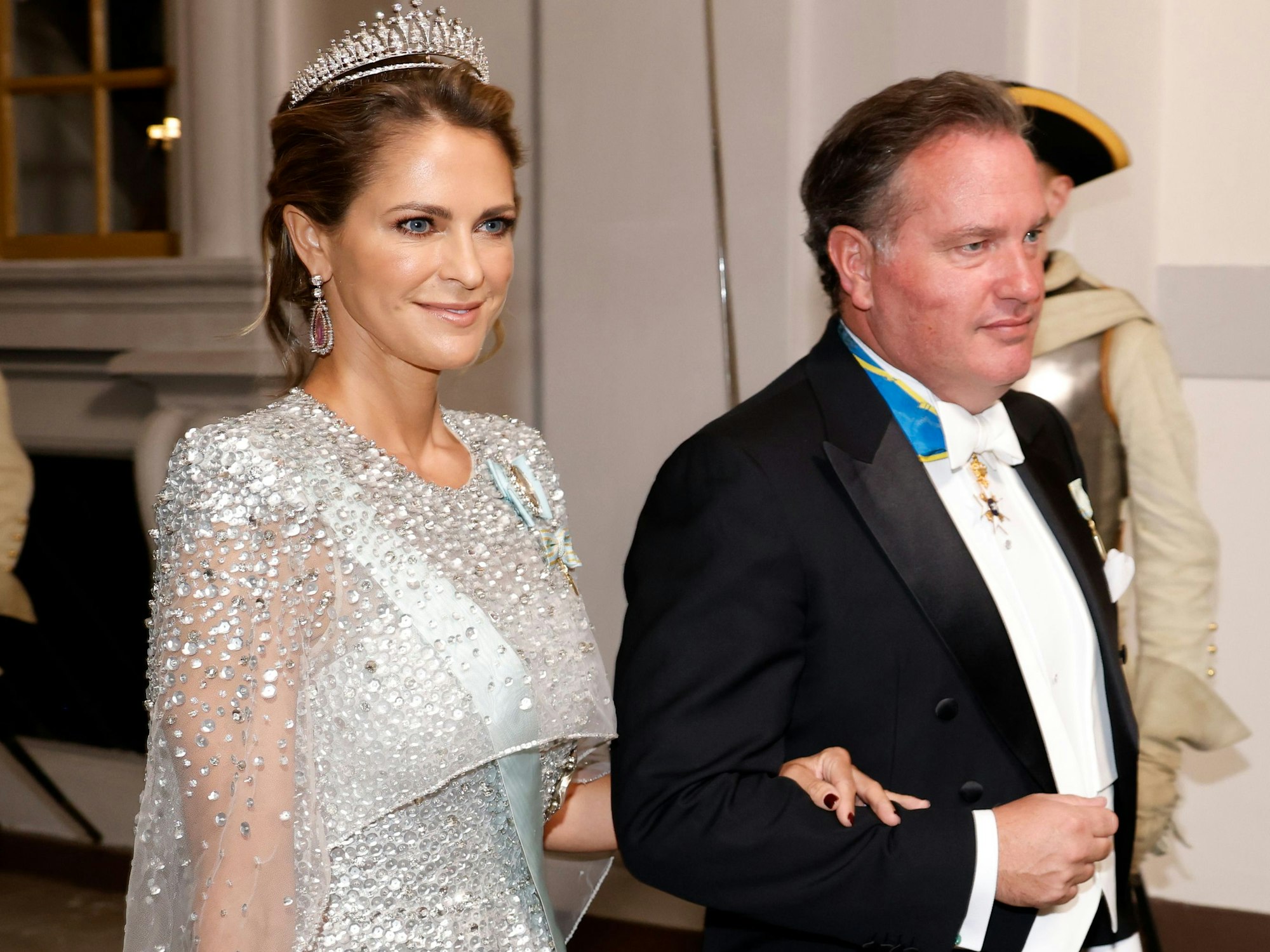 Prinzessin Madeleine von Schweden und Christopher O'Neil beim Jubiläumsbankett.