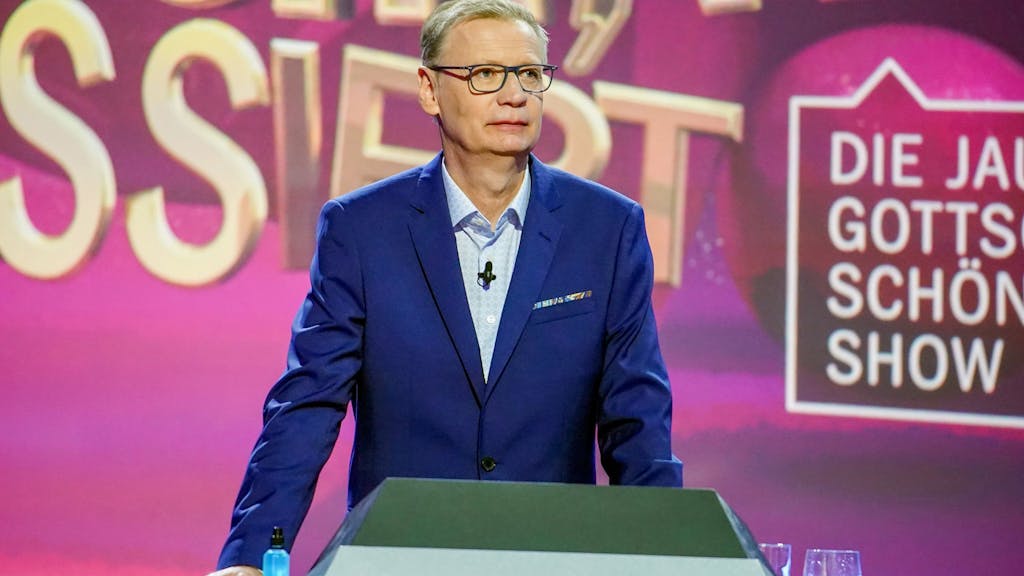 Günther Jauch in der RTL-Show „Denn sie wissen nicht, was passiert“.