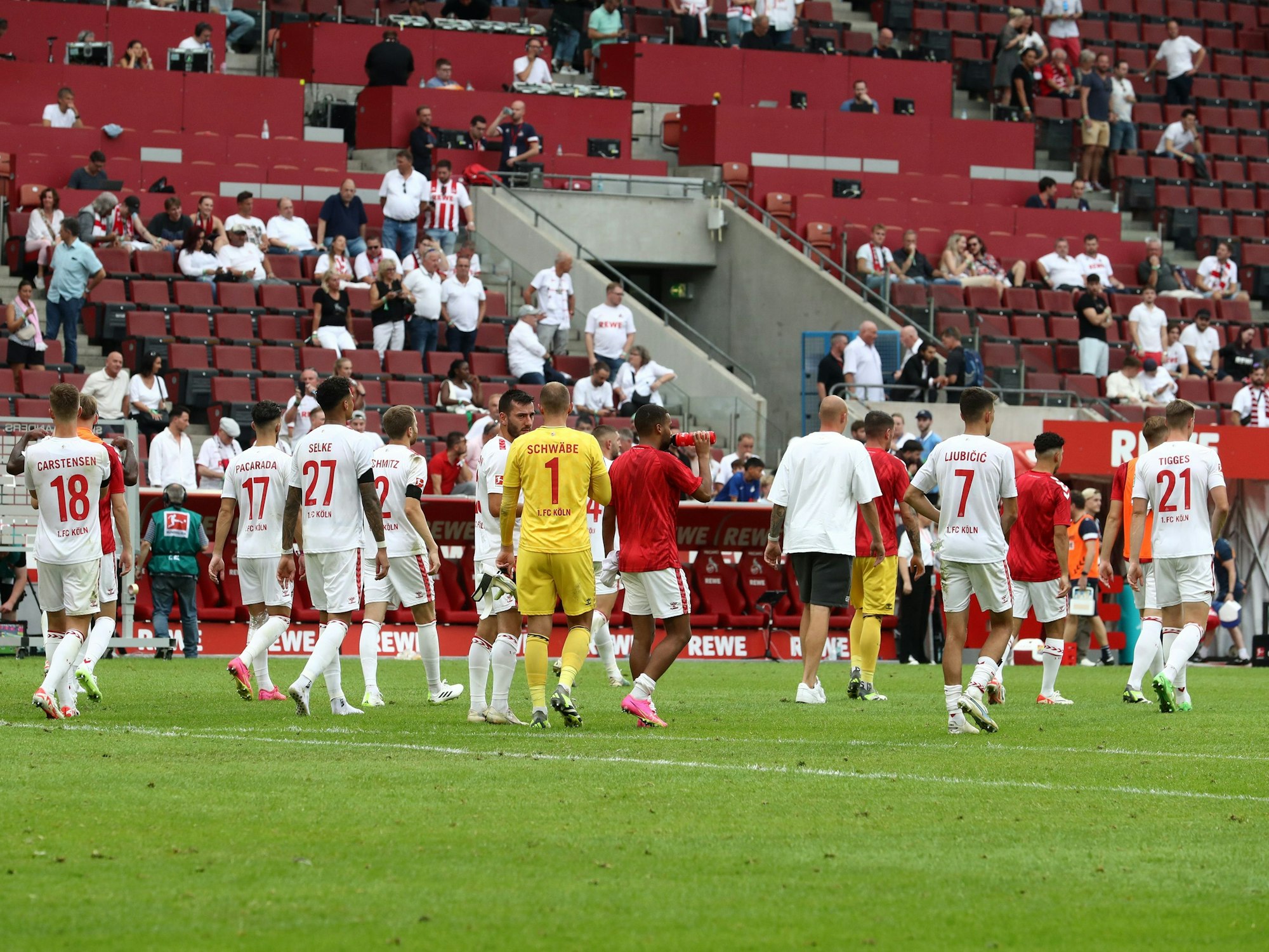 Der 1. FC Köln nach dem Spiel gegen die TSG Hoffenheim.