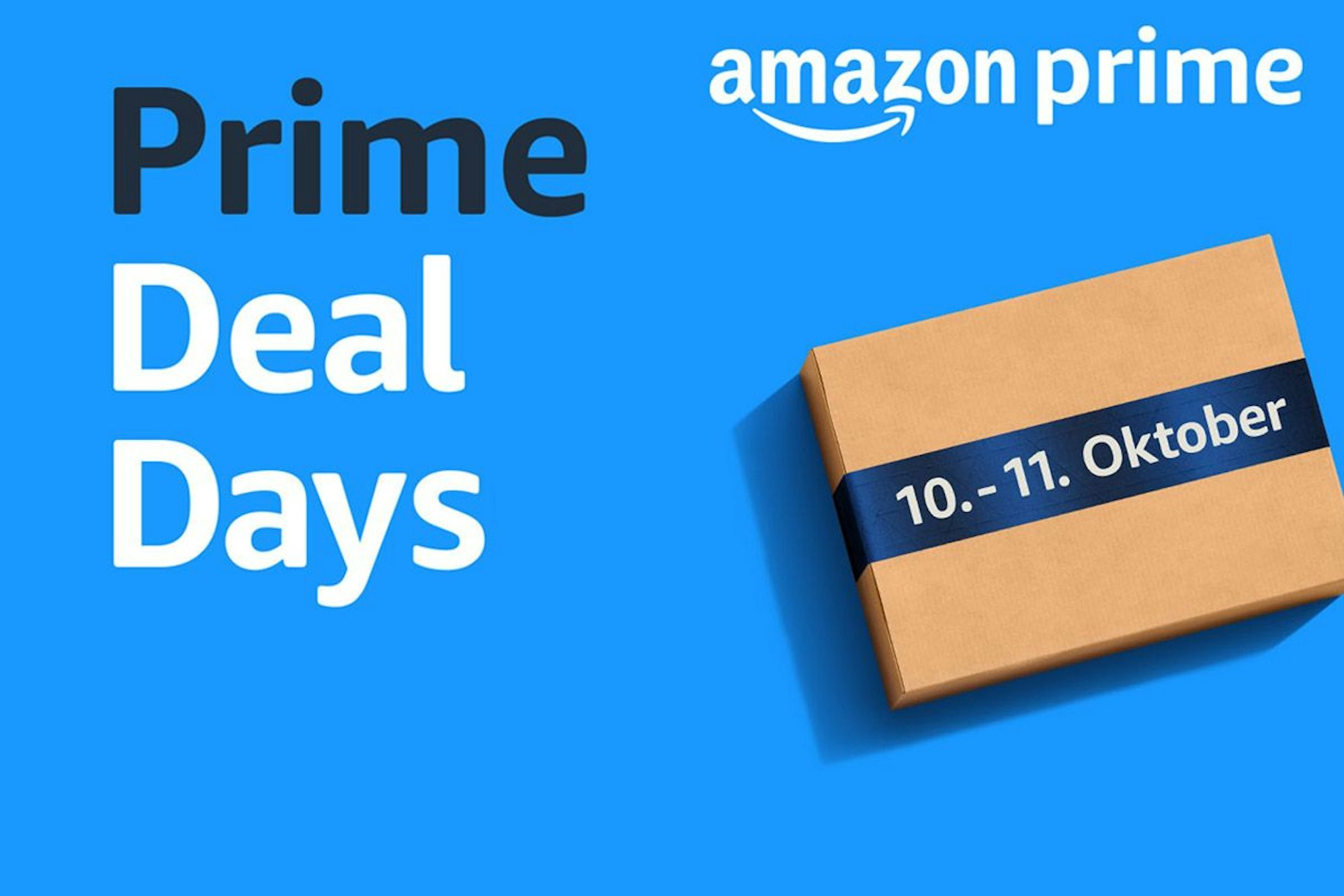 Prime Deal Day Logo und Paketbild.