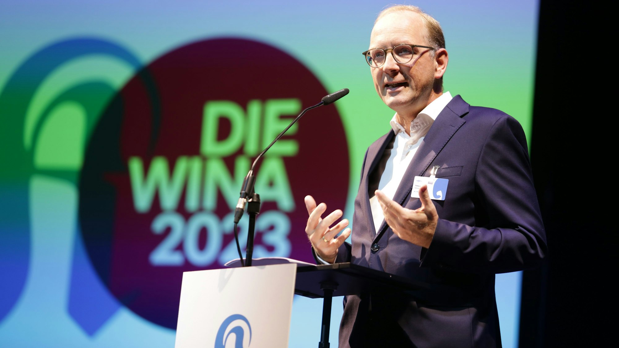 Wirtschaftsnacht Rheinland 2023 im Musical Dome: Keynote-Speech von Timo von Lepel (NetCologne)