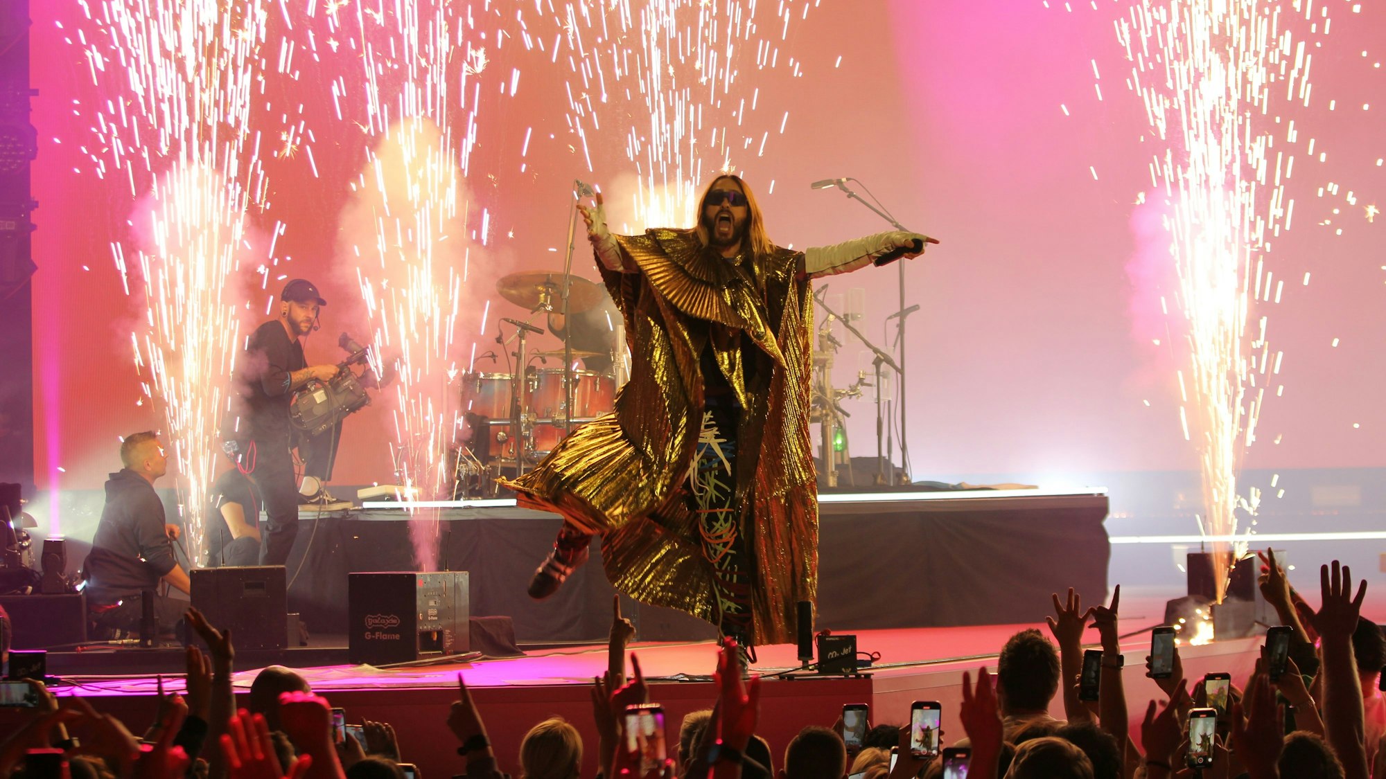 30 Seconds To Mars bei ihrem Auftritt auf der „Digital X“ 2023 im Kölner Media Park.