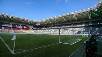 Das Foto zeigt den Borussia-Park vor einem Länderspiel am 14. Juni 2022.