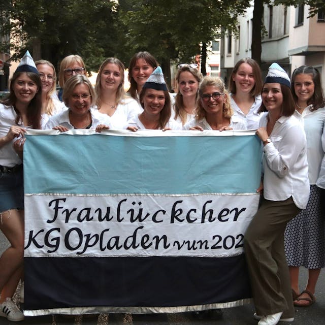 Die Fraulückcher aus Opladen sind der erste rein weibliche Karnevalsverein in Leverkusen.
