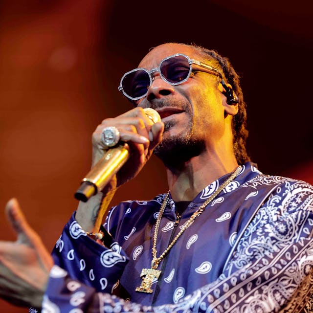 Der US-Rapper Snoop Dogg&nbsp; in der Arena.&nbsp;