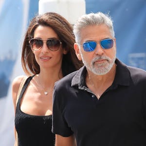 George Clooney und seine Ehefrau Amal Clooney bei den Filmfestspielen von Venedig.