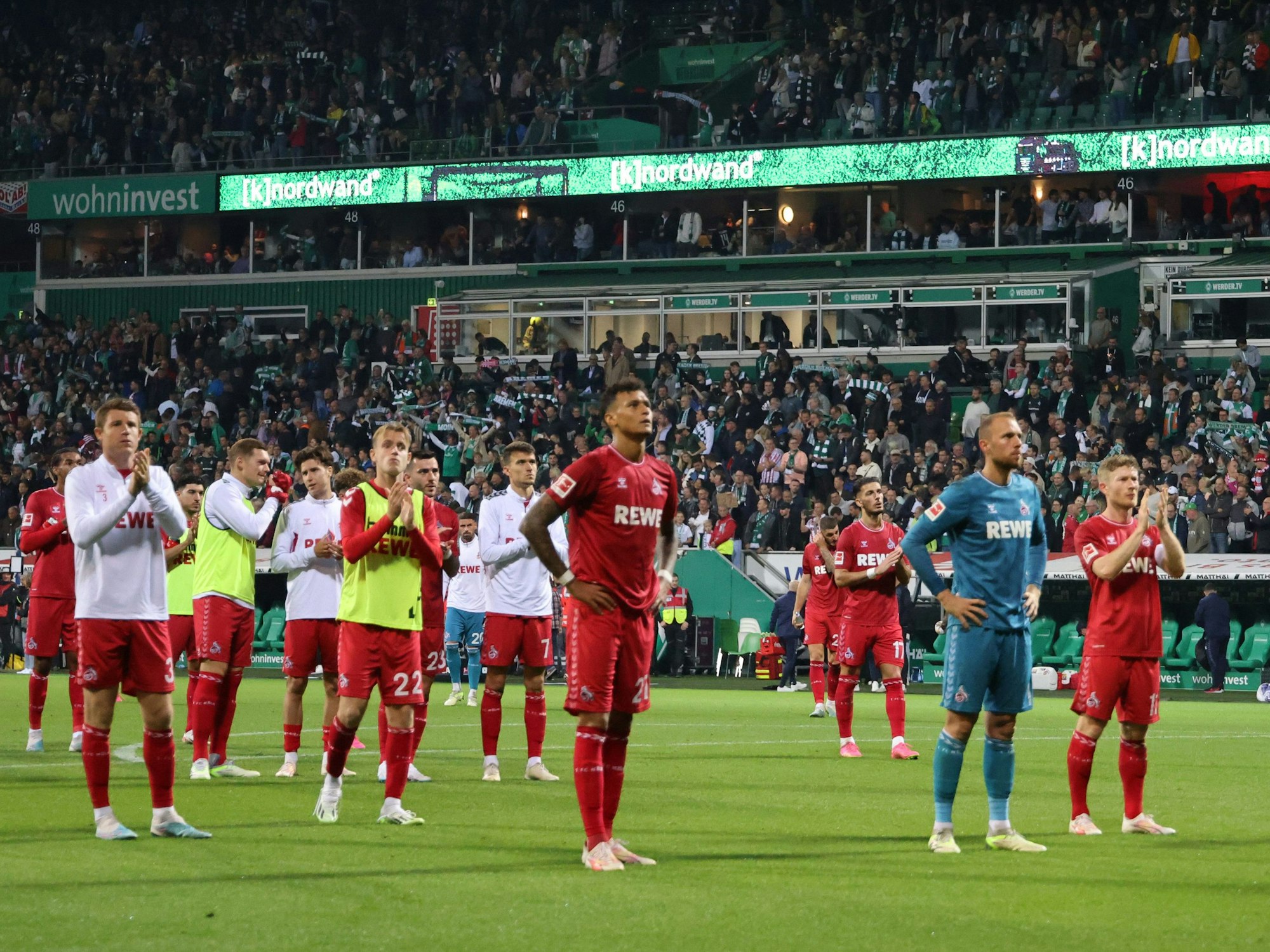 Der 1. FC Köln nach der Niederlage gegen Werder Bremen.