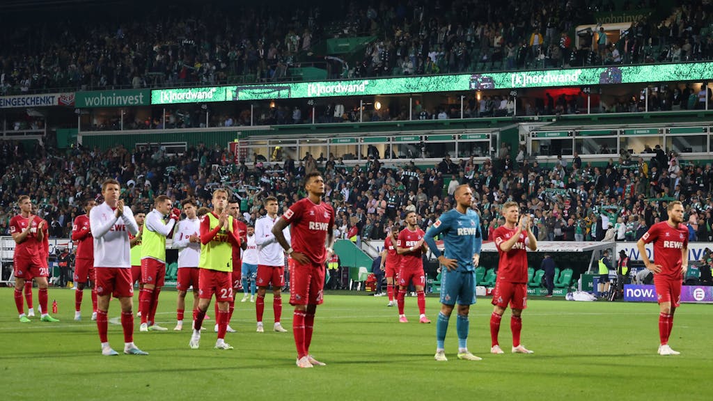 Der 1. FC Köln nach der Niederlage gegen Werder Bremen.