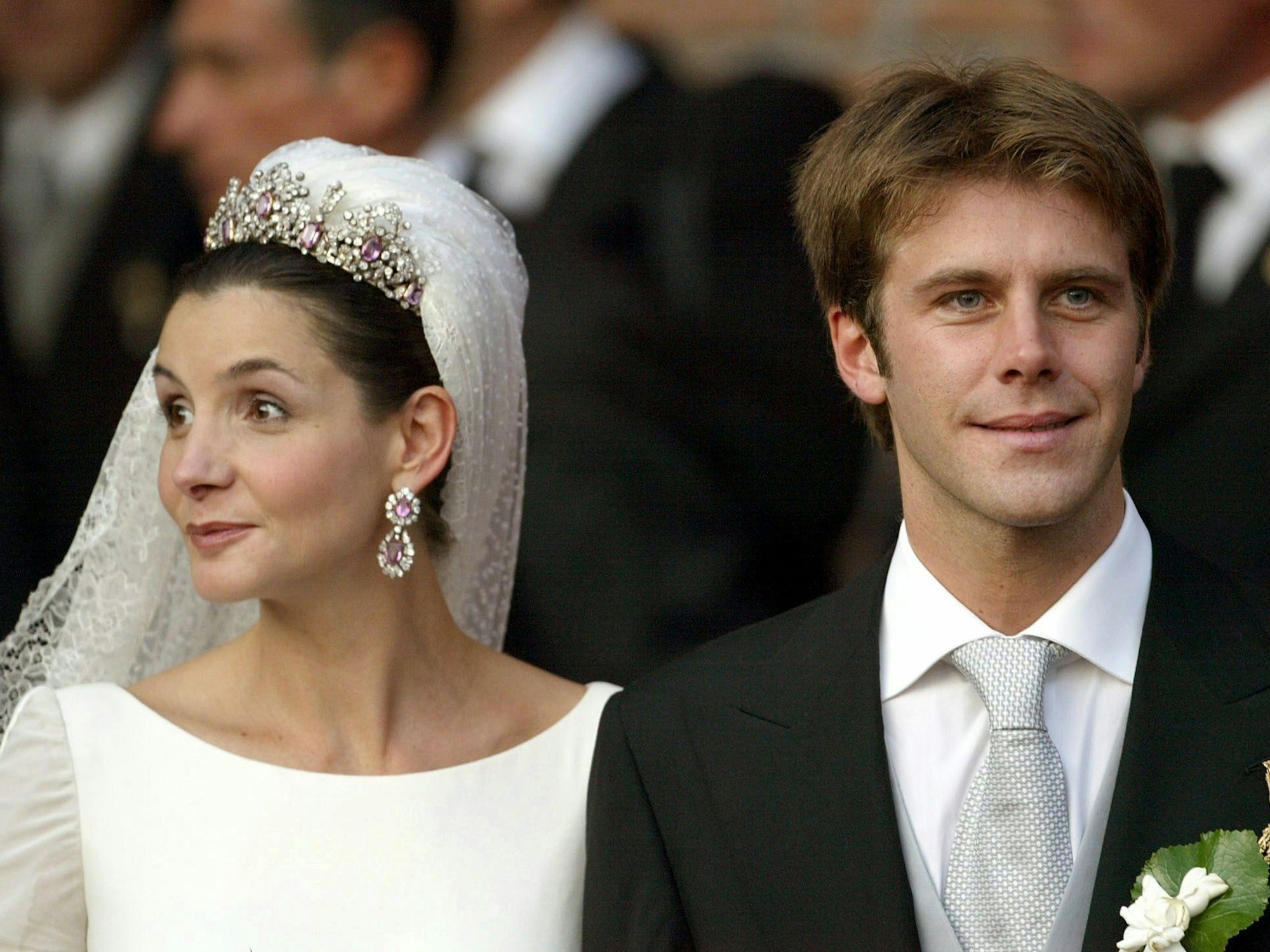 Sohn Emanuel Filiberto heiratete am 25. September 2009 in Rom die französische Schauspielerin Clotilde Courau