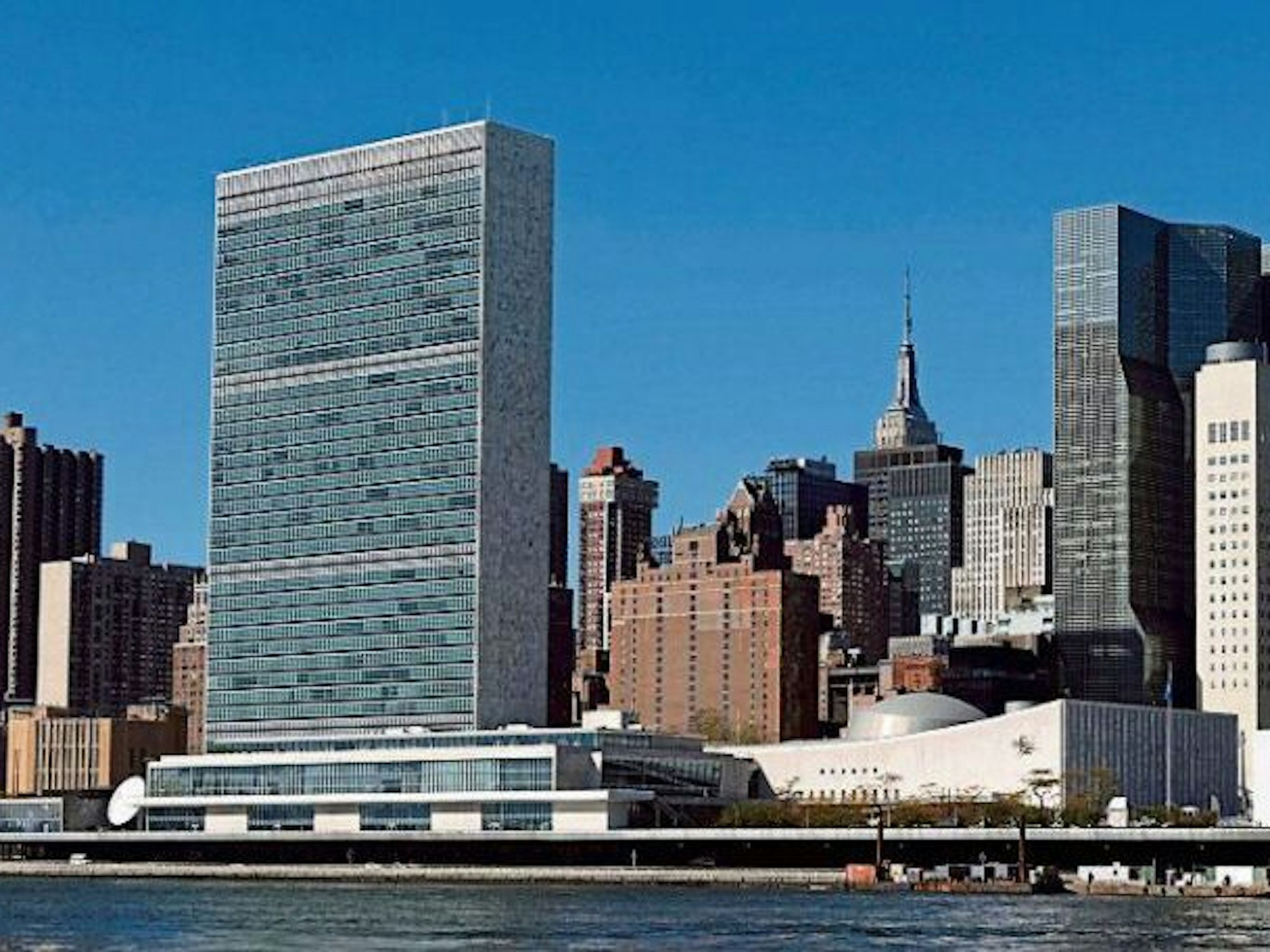 Das Hauptquartier der Vereinten Nationen