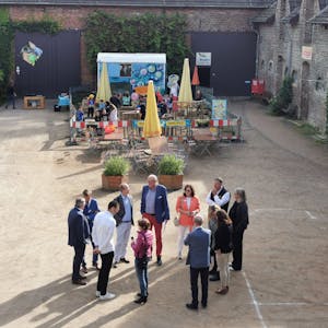 Es tut sich was auf dem Naturgut Ophoven, auch wenn man einstweilen nichts davon sehen kann. Die Planungen für eine interaktive Ausstellung zum Klimaschutz für Kinder und Familien kommen voran. 
