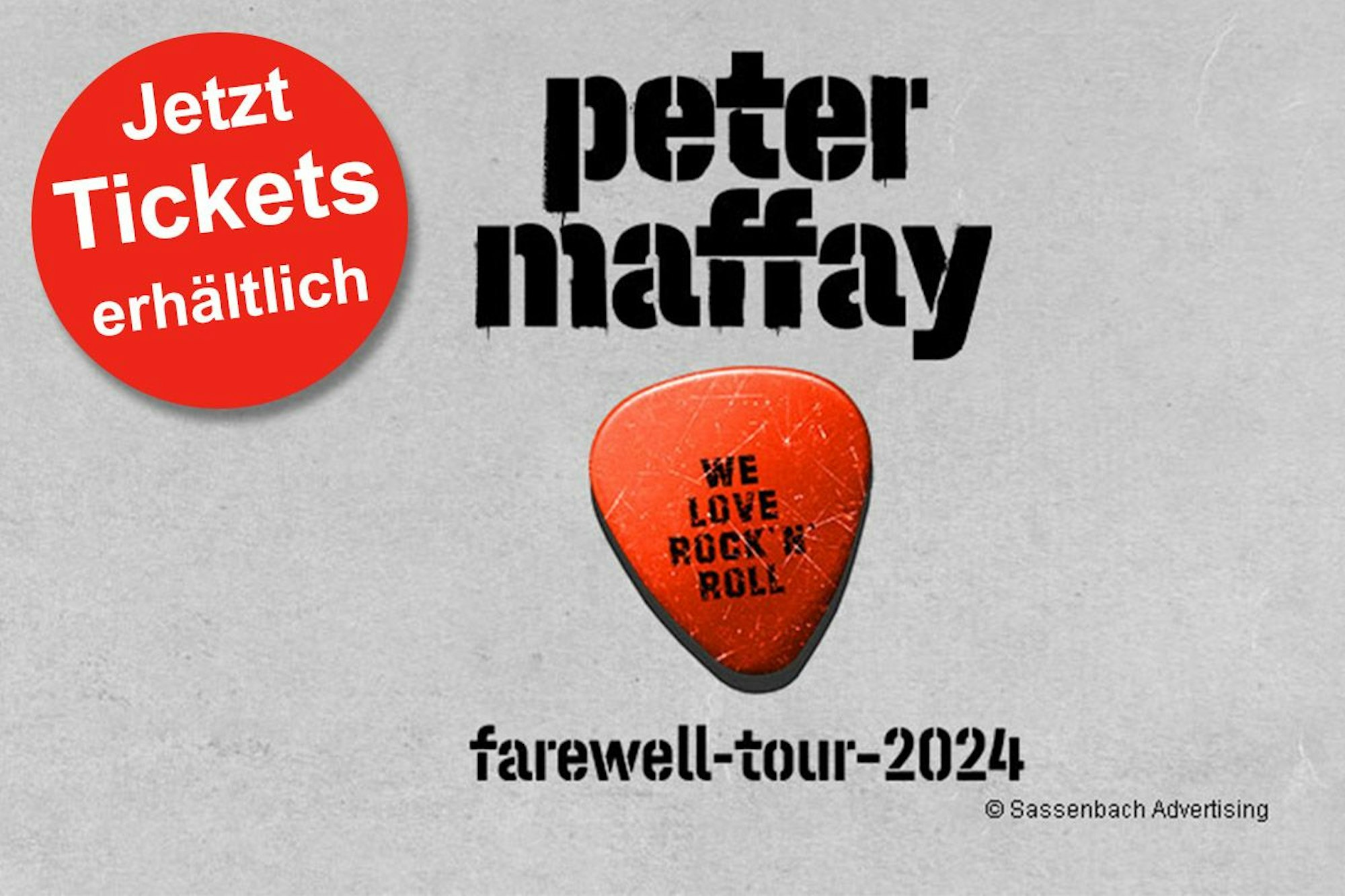 Artwork zu Peter Maffay Farewell Tour 2024 "We love Rock 'n' Roll".