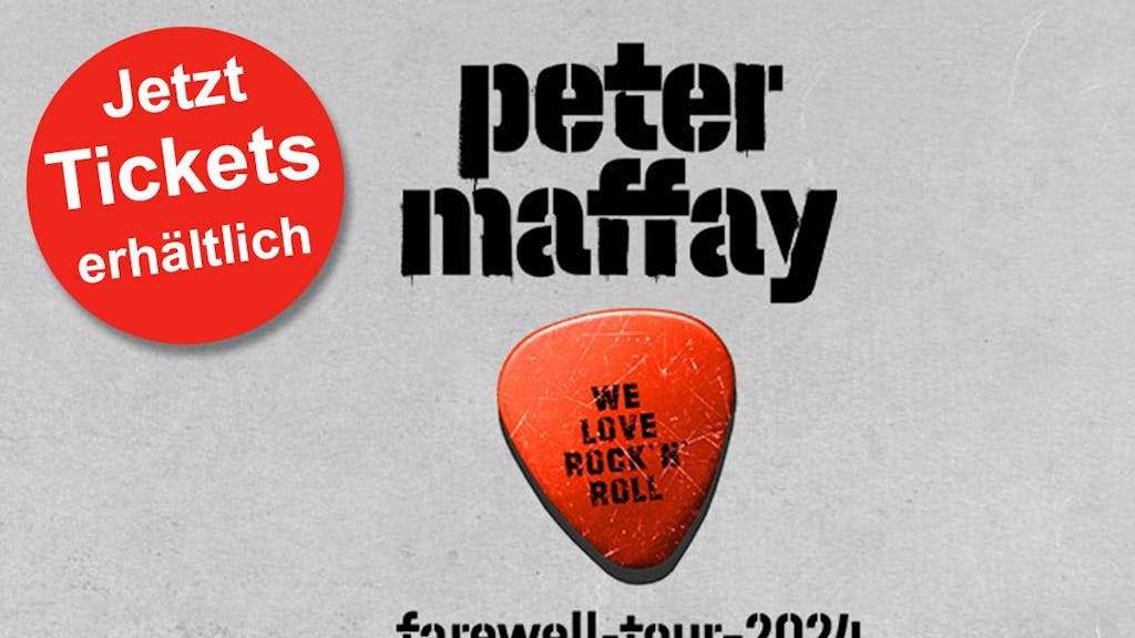 Artwork zu Peter Maffay Farewell Tour 2024 "We love Rock 'n' Roll".