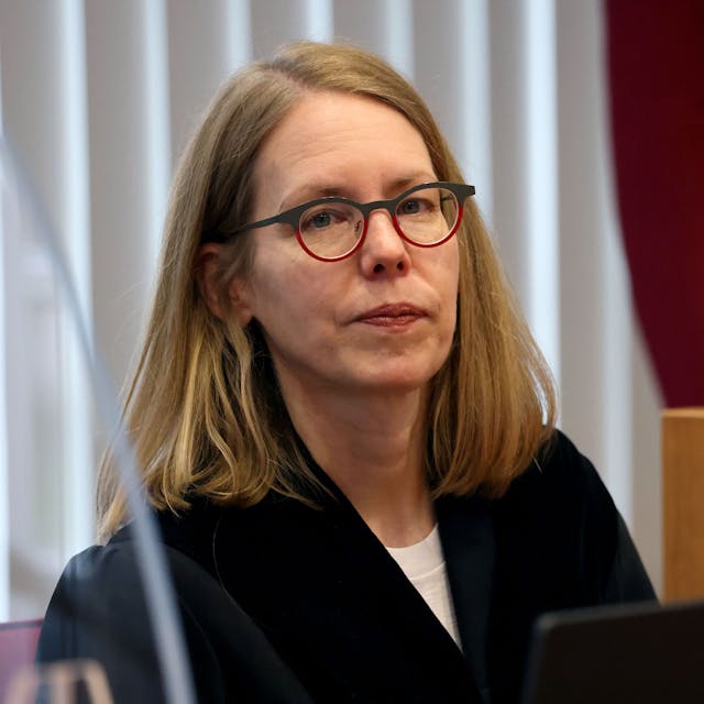 Anne Brorhilker, Kölner Staatsanwältin, sitzt im Gerichtssaal. (Archivbilder)