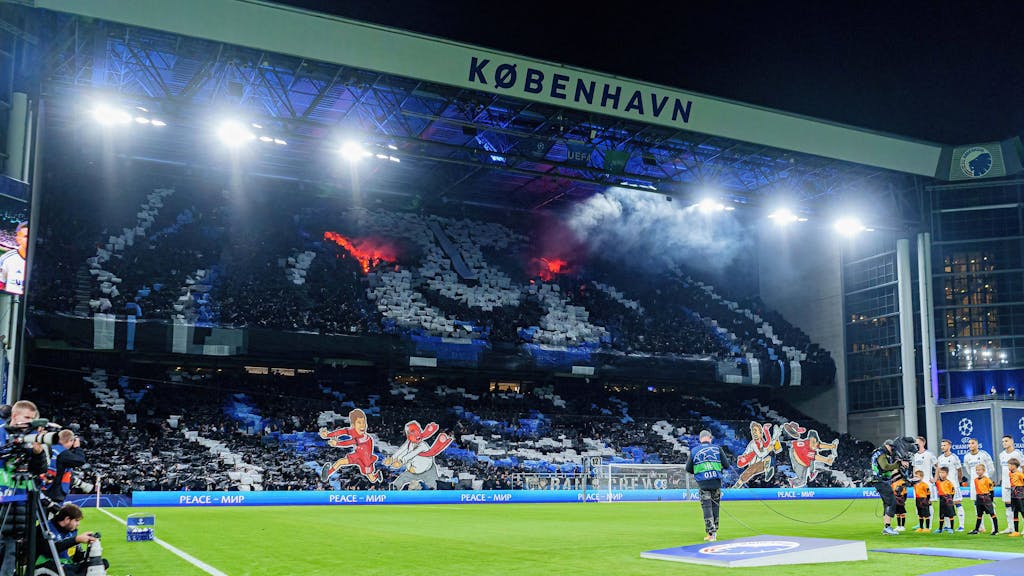 Die Choreografie der Fans des FC Kopenhagen.&nbsp;
