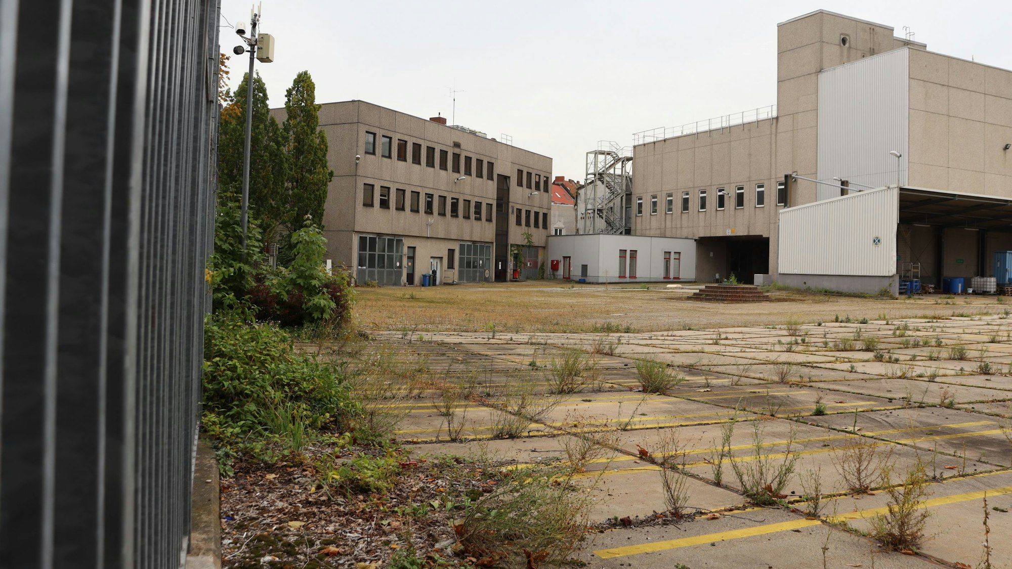 Blick auf das Werksgelände der ehemaligen Gilden-Brauerei in Köln-Mülheim.
